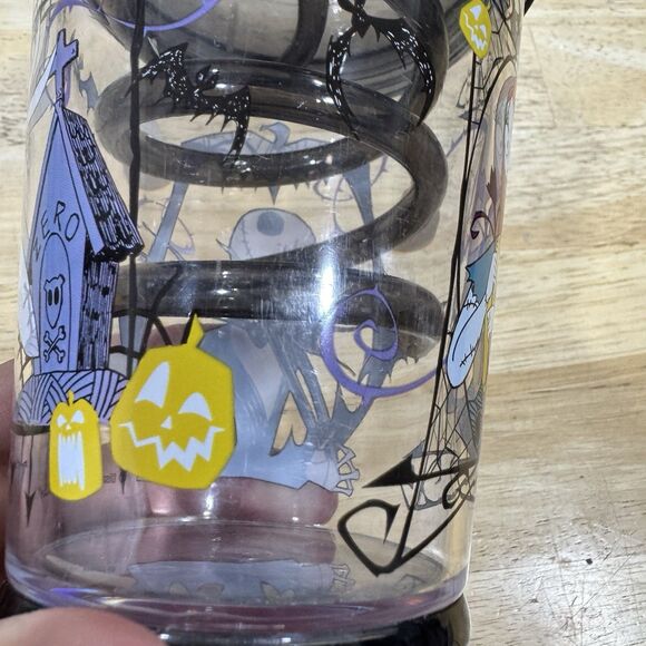 Disney Nightmare Before Christmas Cup Jack Zero Sally Dometop Light Up Straw GUC - Picture 10 of 12